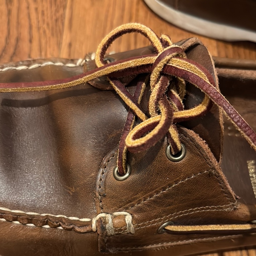 Allen Edmonds Maritime Men's Brown Leather Boat Shoes, size 12 D - Picture 13 of 15